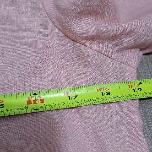 Richard Malcolm Irish Linen Embroidered Modest Top Size 10 Pink/Black NWT - Picture 5 of 15
